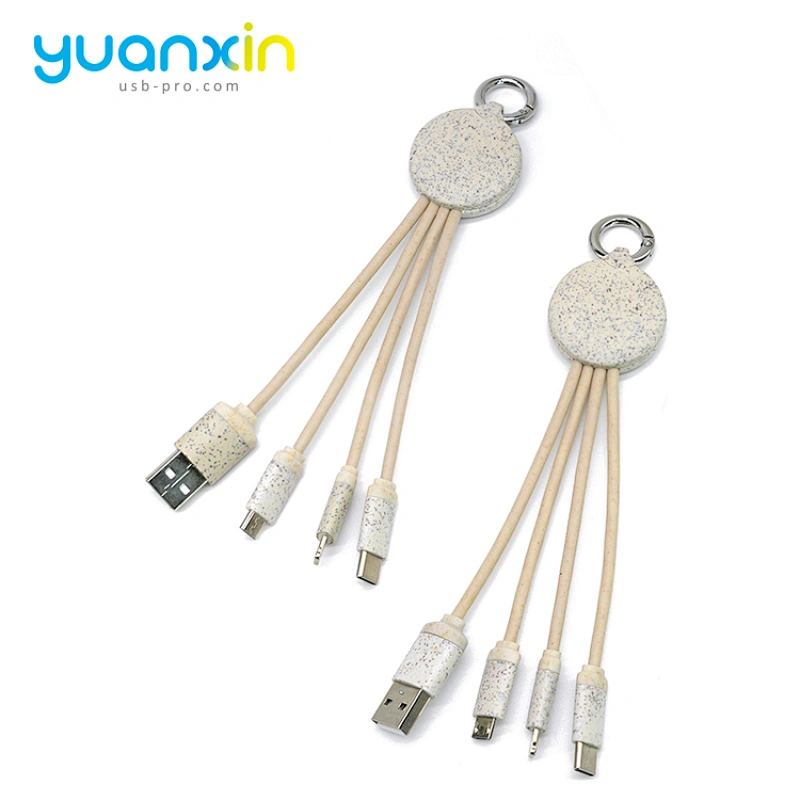 Eco 4 in 1 keychain usb cable
