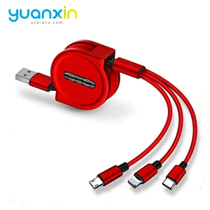Custom retract ABS charging cable