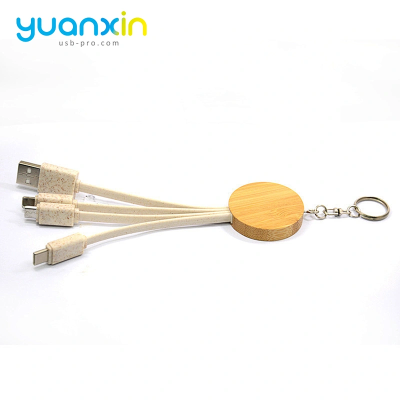 Eco keychain usb cable