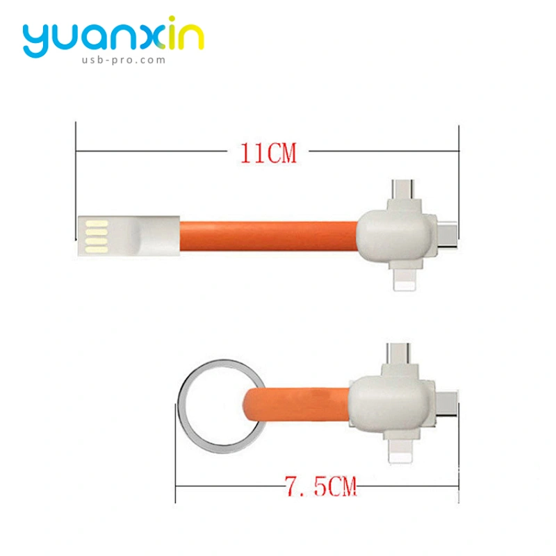 Classic Flip keychain usb cable