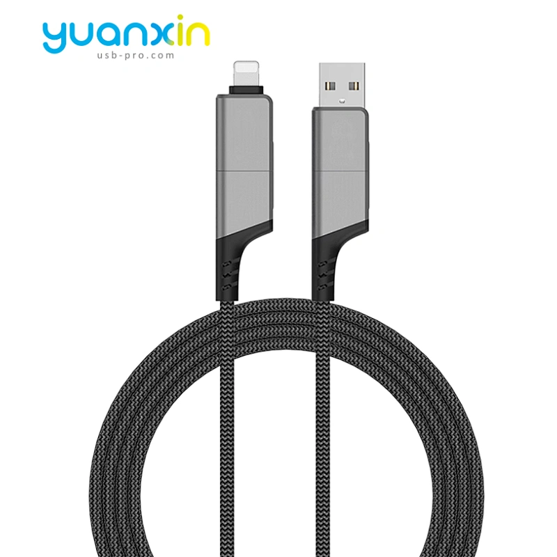 3A fast Aluminum alloy + braided charging cable