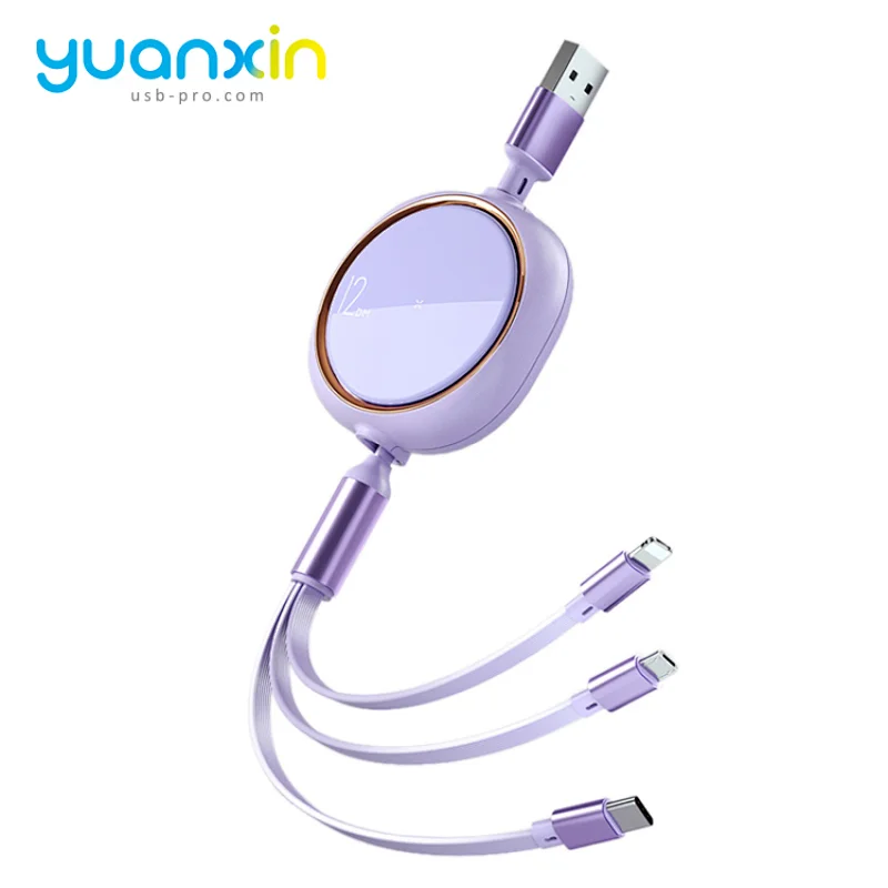 Custom Doming Retract Charging Cable