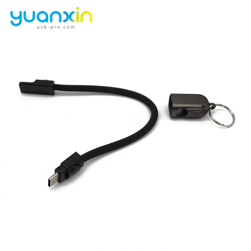 New PU keychain charging cable