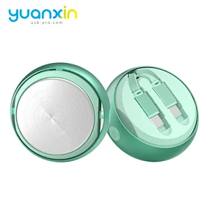 Metal retract Charging Cable
