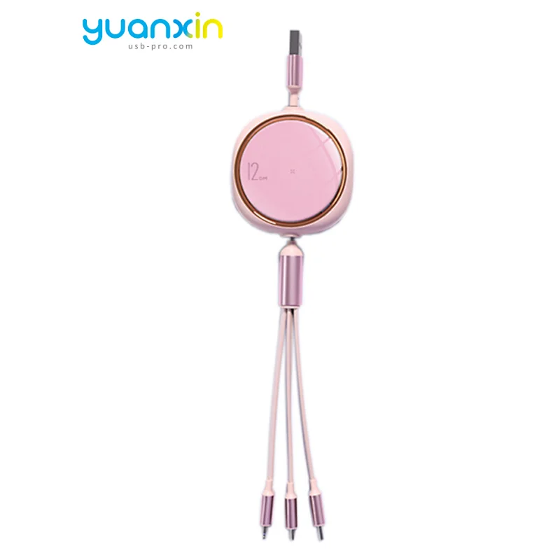 Custom Doming Retract Charging Cable