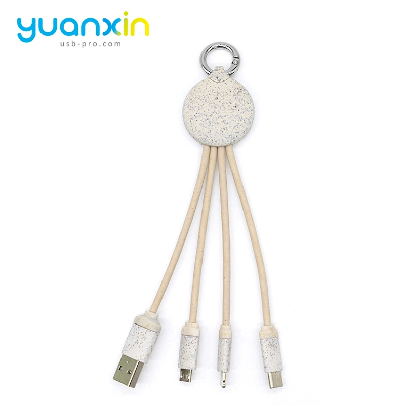 Eco 4 in 1 keychain usb cable