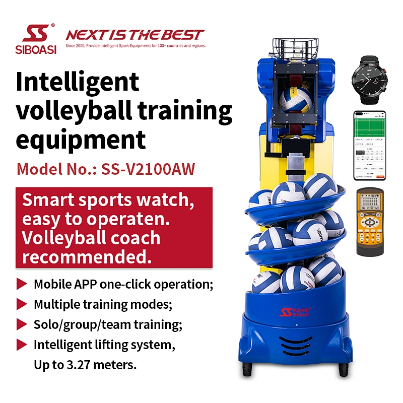 SIBOASI V2100AW smart volleyball shooting machine from China
