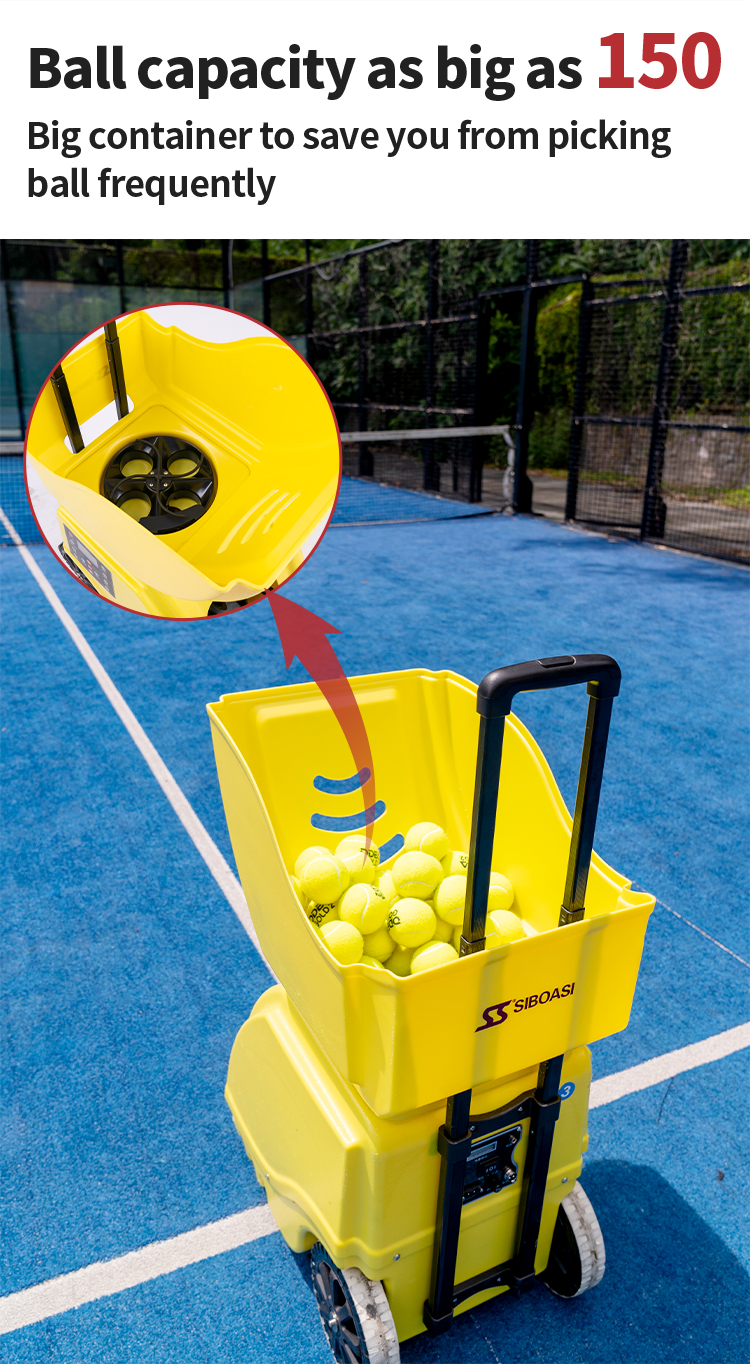SIBOASI TP210 padel tennis ball shooting machine for padel & tennis