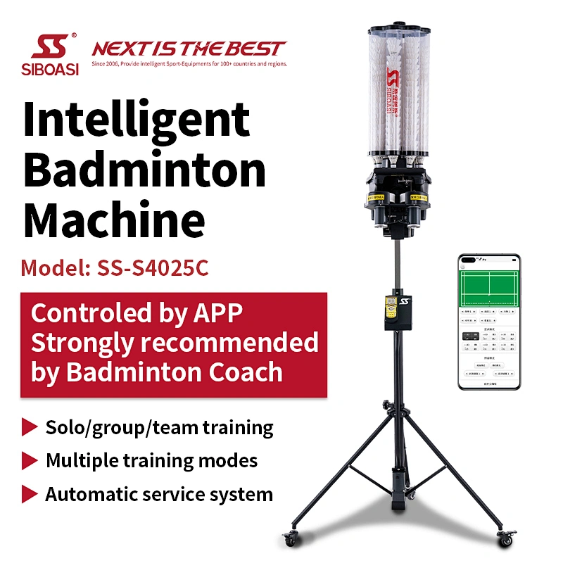 SIBOASI shuttlecock shooting machine for badminton training from China