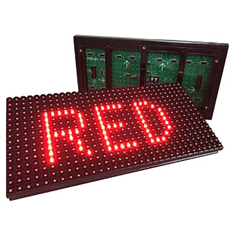 p10 320x160mm DIP346 single color outdoor single color led display 1920x1080