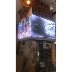 Indoor P3 cube pillar led shopping mall hotel lobby airport led display cubic 360 degree square LED display screen module
