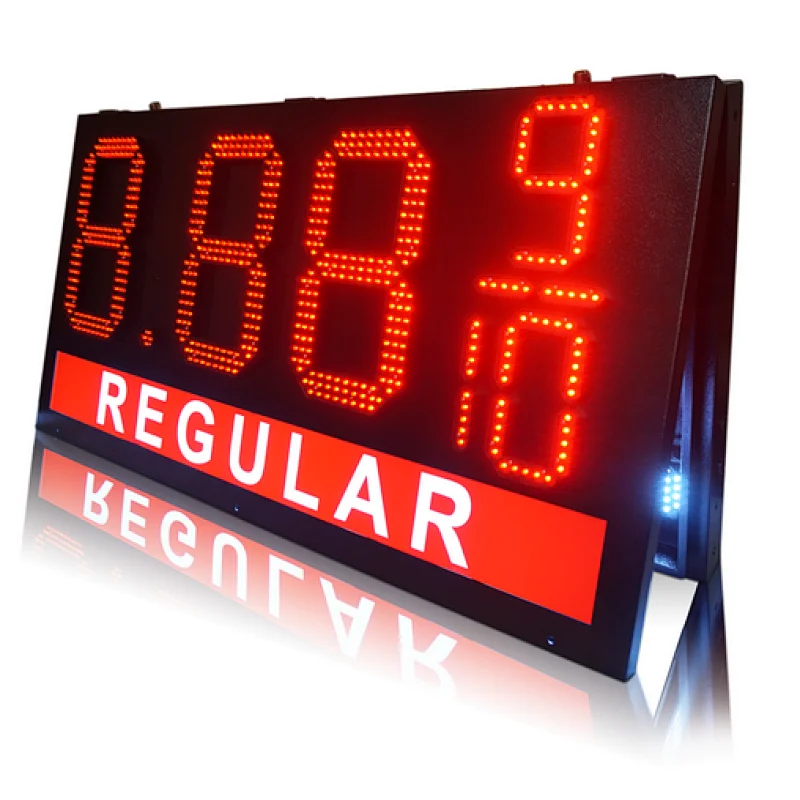 Outdoor waterproof 16inch Petrol Gas Station Screen 8.889/10 Regular Led Gas Price Sign Digital Oil Price