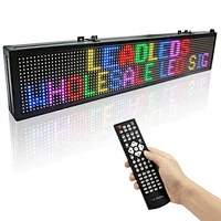 40 x 6 inches 15m Remote control p7.62 SMD full color Programmable LED sign for store
