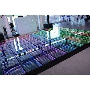 Infinite 3D Led Dance wireless magnetic 50x50 led dance floor panel for wedding disco stage decor