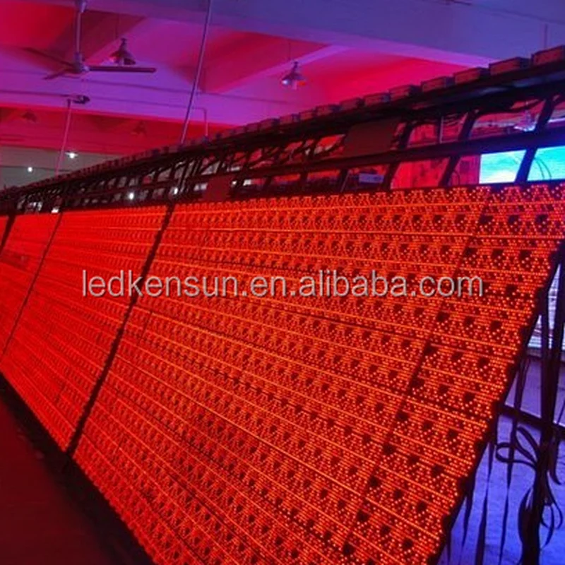 1600mm*480mm DIP546 P10 Single Red Outdoor Led Message Digital Board