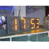 28W waterproof 88:88 8 inch 7 segment led display gas station price signs outdoor led display screen