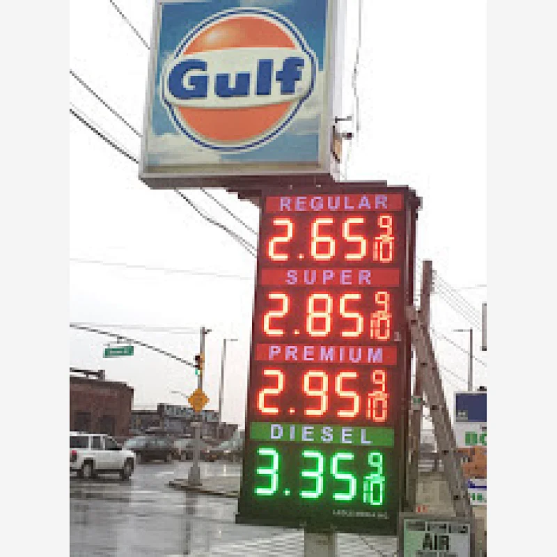 USA standard 8.88 small 9 Hotsale Gas station led digital 12 inches outdoor G/R color gas price sign