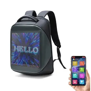 Customize LED Backpack Light Screen Waterproof Smart WIFI Back Packs Bag LED Display Backpack