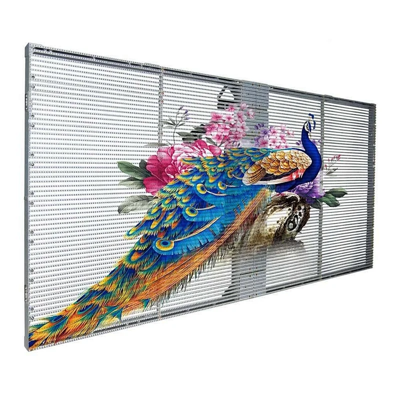 Promotion Indoor High brightness Shopping Mall p3.91-7.8 Transparent LED Display
