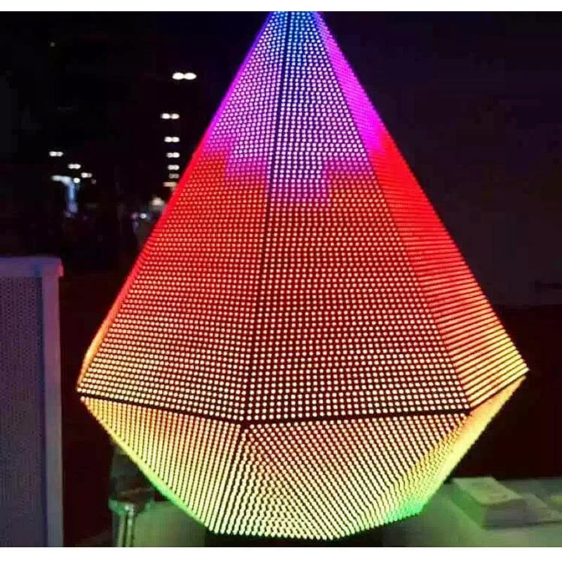 2020 new design P5 Indoor triangle shape Led Screen Nightclub Led DJ Booth Led Display Screen