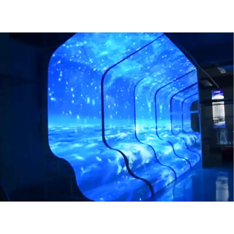 Adhesive LED video screen for building, shops, showroom