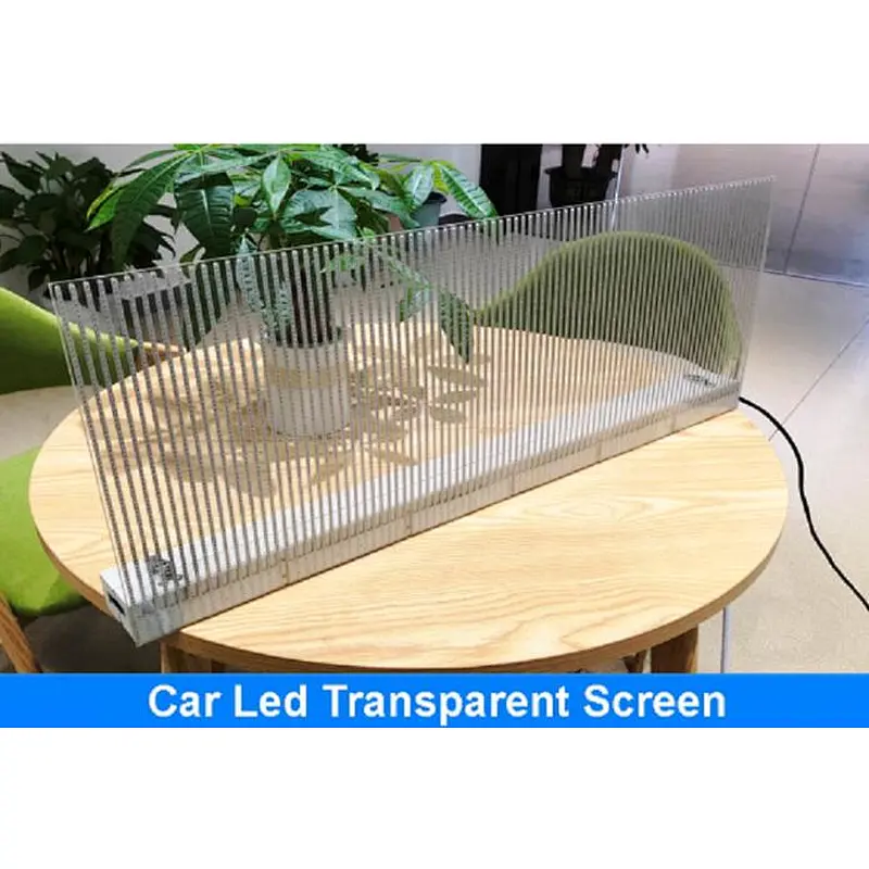 P3.91-7.82 Transparent Led Car Rear Window Sign Display For Car Advertising
