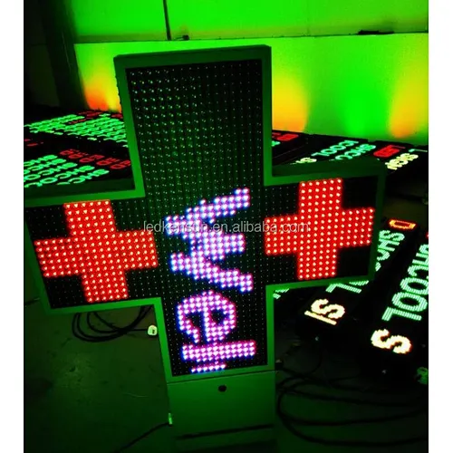Best price of pharmacy cross for wholesales LED Cross Display