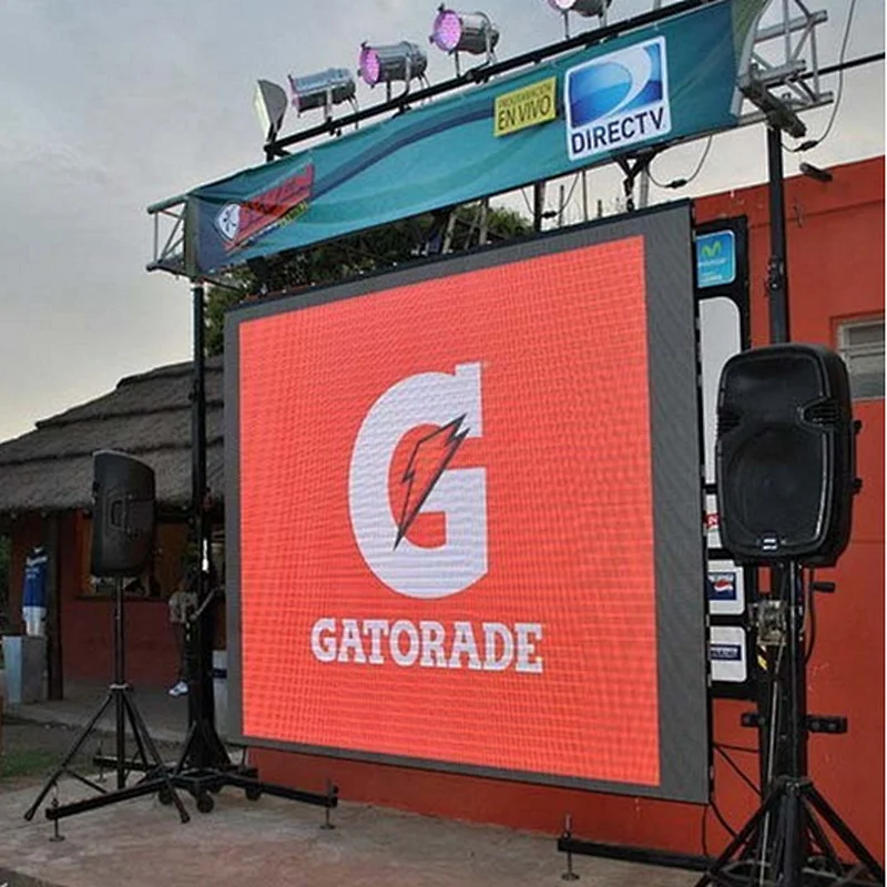 P4.81 Outdoor High Resolution Magnesium Alloy Stage Rental Advertising LED display