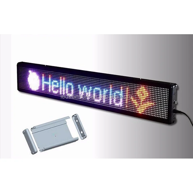 Kensun 12V Car LED Programmable Message Sign Scrolling Display Board with remote