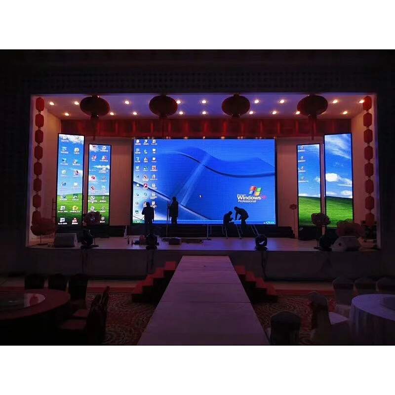 High Definition P6 SMD3528 Super Slim Stage Indoor LED Advertising Screen IP43