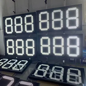 18inch 8.8.8 White Led Gas Price Sign Waterproof Outdoor Led Gas Display