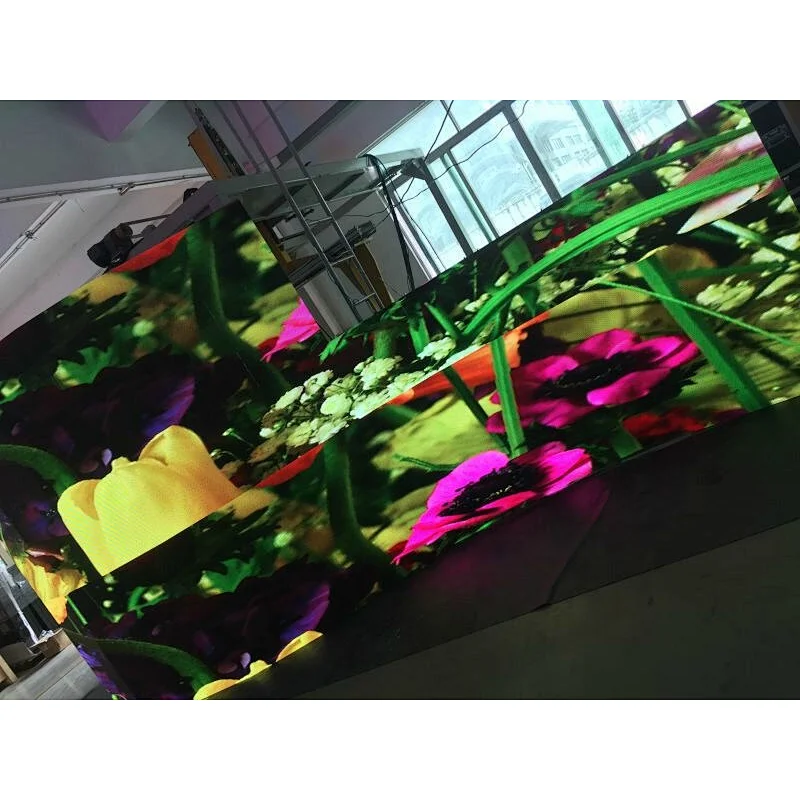 High definition good quality flexible curve P2 led video wall Cylindrical circular curve led displays