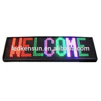 SMD RGB Full Color Programmable LED Sign Open Running Two Lines Scrolling Message Display Board