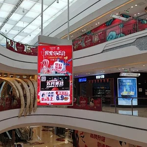 Indoor HD Led Display 2side P2.97 1000mm*250mm Led TV For Shopping Mall