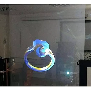 Adhesive LED Display 3D Hologram Film Advertising Projection Screen and projector