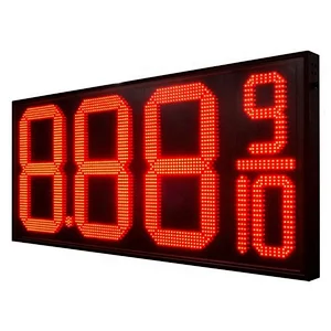 USA standard 8.88 9/10 24inch Led Gas Price Sign IP65 Outdoor LED Display