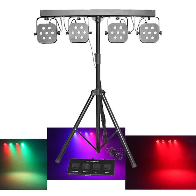 Dj Lights Disco Equipment 7x3w RGBW 4in1 Led Par Bar Stage Lighting