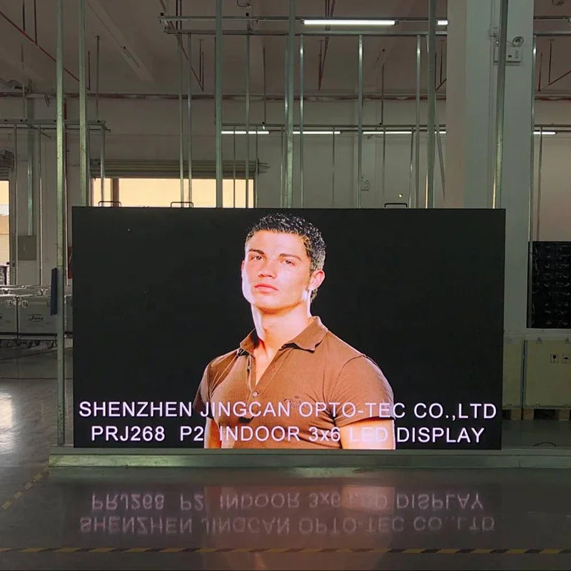 Indoor 2mm SMD1515 P2 high brightness led display screen fixed install led advertising screen