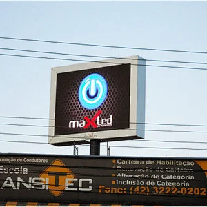 Ultra big dot matrix P10 P16 dip full color advertising video display billboard outdoor led screen module