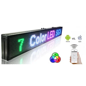 Customized 960mmx160mm Outdoor Programmable Electronic Led Sign Outdoor Banner Display