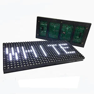 High brightness DIP P10 single white LED Display module 320*160mm 4 scan waterproof outdoor text programmable led module