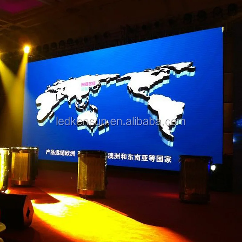 P7.62 Indoor Full Color LED Display with High Refresh and Vivid Colors, CE/RoHS certificated