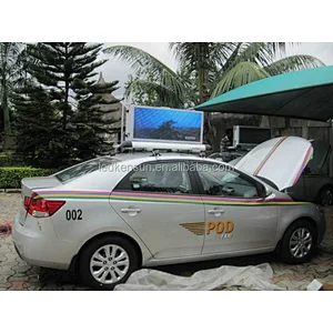 Customized Size Meanwell P5 Car Led Sign Display Waterproof 160x160mm