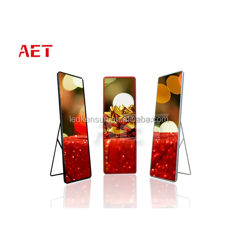 Light Weight P2.5 Indoor Advertising Player Mirror 1R1G1B Full Color Thin Thickness