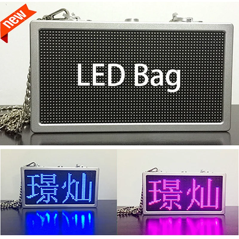 High Resolution P3 Full Color Indoor LED Display Bag for Fashion Show,Rental,Sales