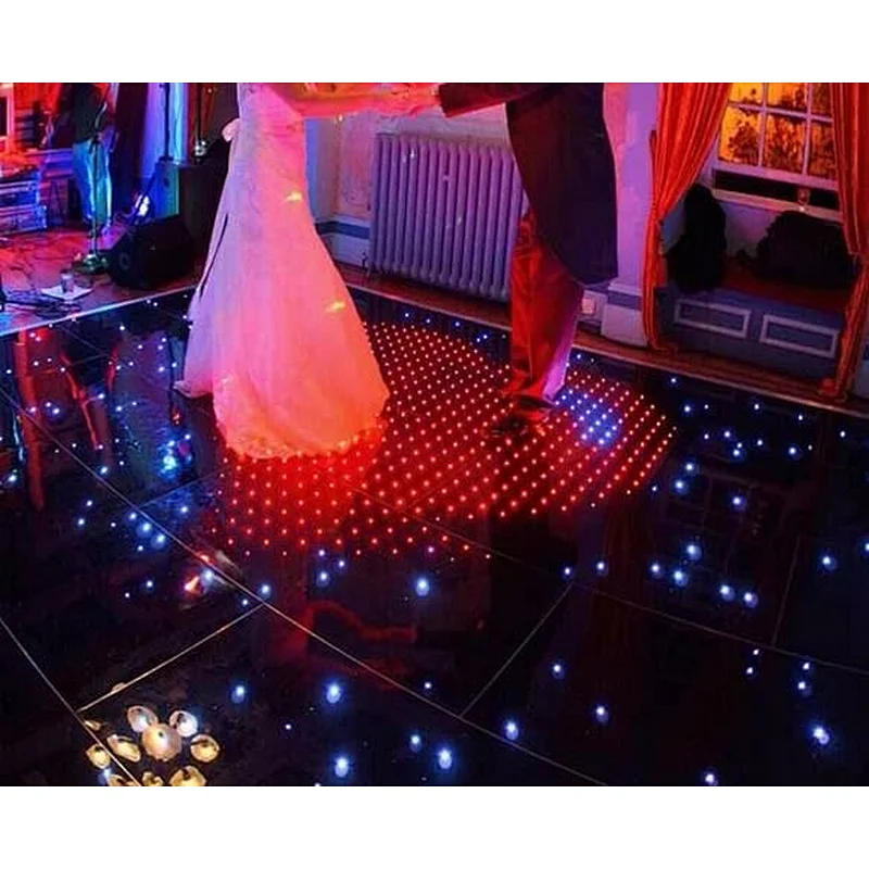8*8dots Wireless Magnetic LED Digital Dance Floor Display SD control with DMX