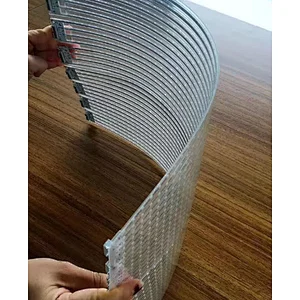 Shenzhen 2020 new design foldable flexible transparent led display 6mm PCB board transparent led film display for advertising