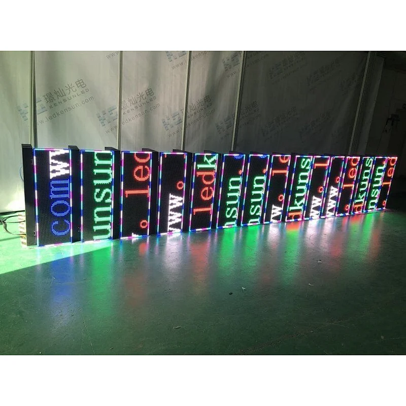 Hot sale Full color scrolling message programable P10 mobile outdoor video display led moving message sign/led car display
