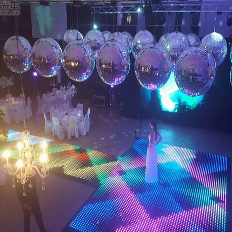 Infinite 3D Led Dance wireless magnetic 50x50 led dance floor panel for wedding disco stage decor