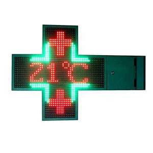 Double Sides Outdoor P10 Full Color Video LED Pharmacy Cross Sign